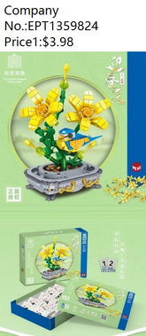 Colorful box building blocks-forsythia 597PCS